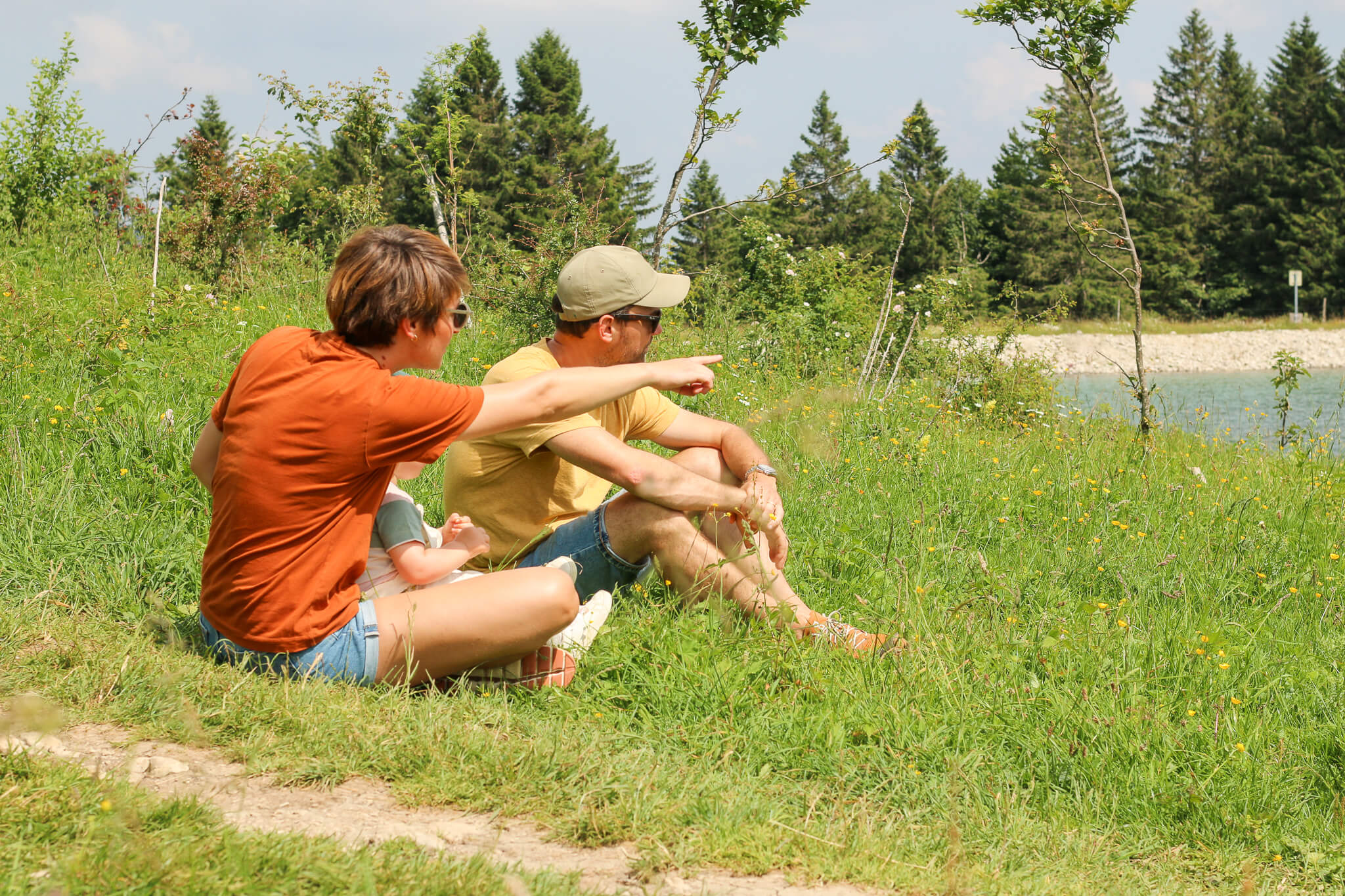 Lac du Morond en famille