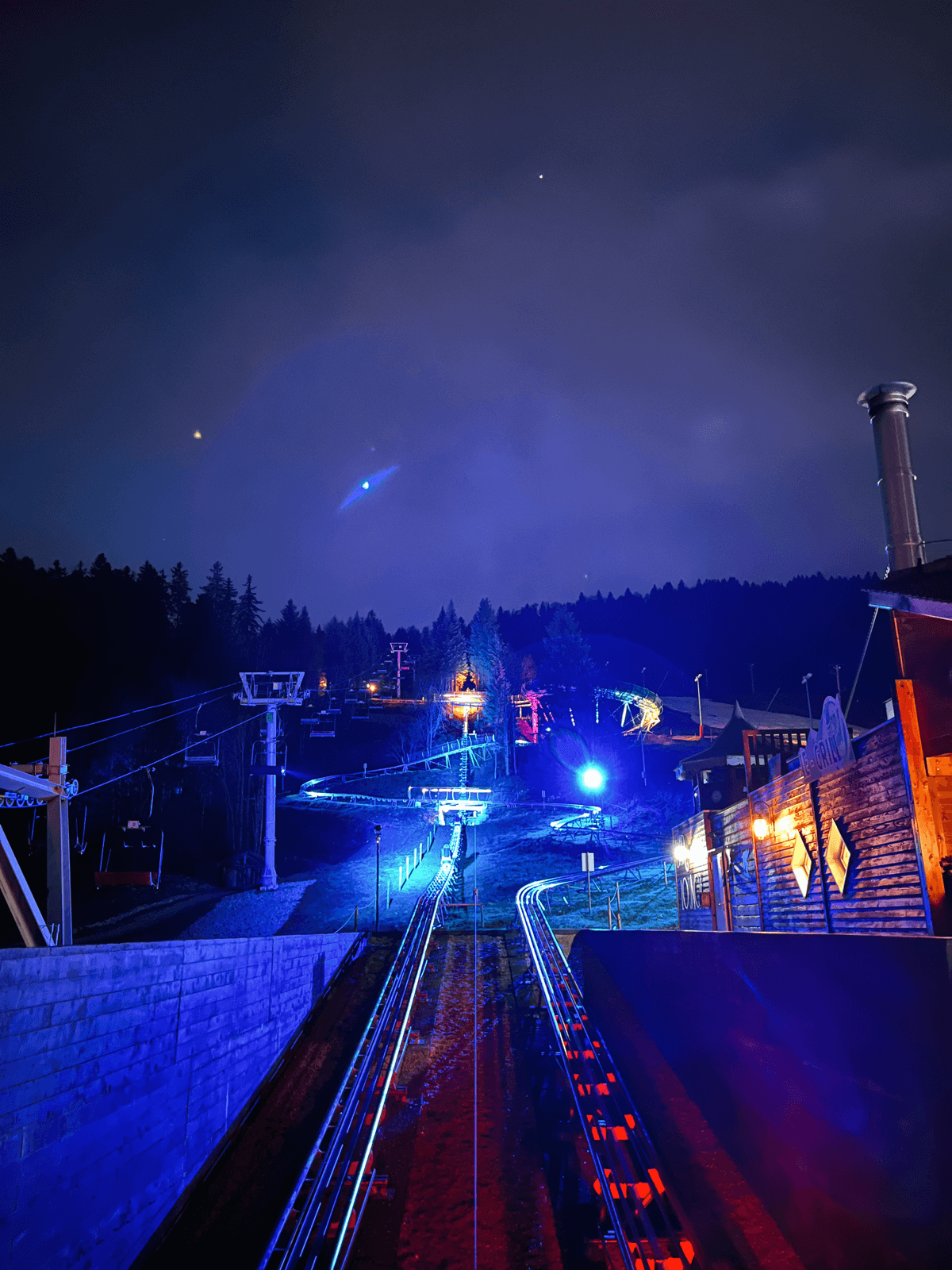 Luge des Cimes nuit