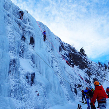 Cascade de glace - Metabief dans le Jura